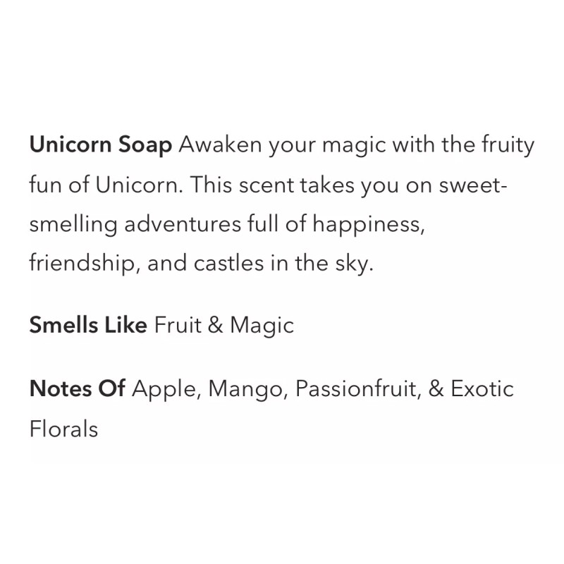 Buff City Soap NEW BUFF CITY SOAP Unicorn Soap Bar