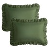KKJIAF Ruffle Pillow Cases King Size Set of 2, Ruffled