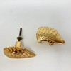 Bright Gold Animal Drawer Knobs - Dresser Cabinet (3. Hedgehog)