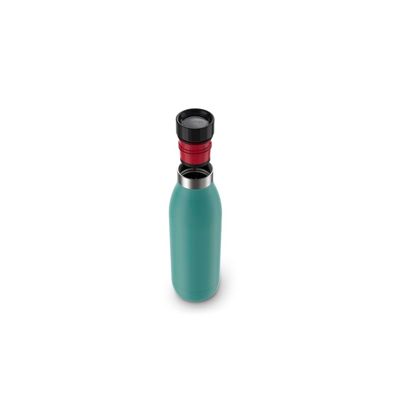 TEFAL BLUDROP Trinkflasche, wiederverwendbare Edelstahlflasche, heiße und kalte Getränke, spülmaschinenfest,