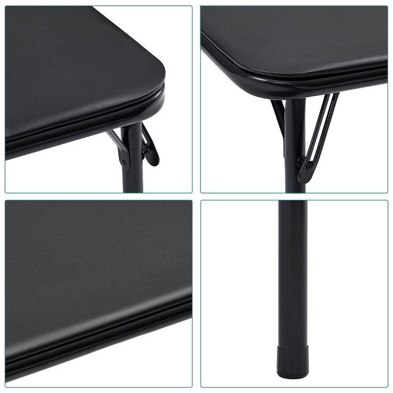 VECELO 24'' Kids Folding Activity Card Table, with Ultra Soft