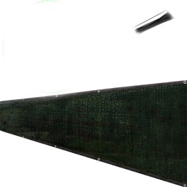 Eden's Decor Fence Privacy Screen - Customizable Commercial Grade Fence Screen Privacy Screen 140 GSM for for Backyard Deck, Patio, Balcony, Pool, Fence(Dark Green, 8ft X 38ft)