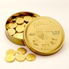 Rite Lite Hanukkah Chocolate Gelt Gold Collectible Tin with 50