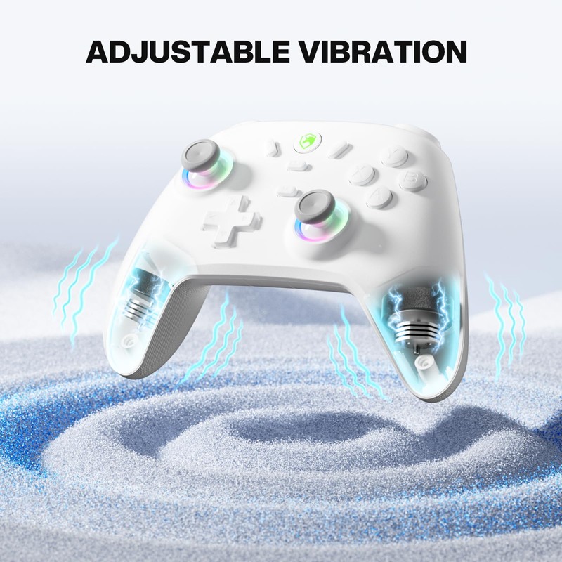 ECHTPower PC Gaming Controller- Hall Effect Joystick, 2.4G & Wired