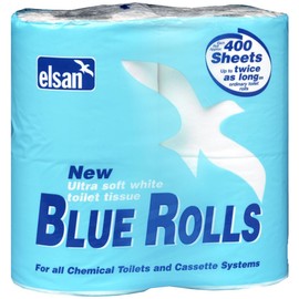 Elsan ROL04 Toilet Rolls - Blue, Size 4 x 400