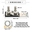 X AUTOHAUX 400A MRBF Terminal Fuse Block Kit, Double Studs