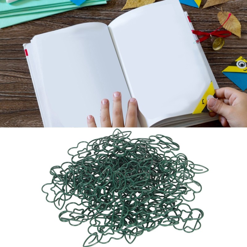 90pcs Metal Paper Clips Creatively Cute Paper Clips Small Portable