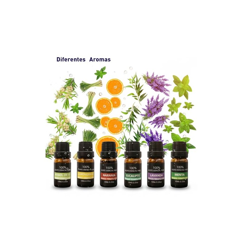 Bluelander Set de 6 Aceites Aromáticos para Difusor, Set de