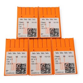 Agujas Para Maquina Recta Industrial Cabo Grueso 5 Paquetes