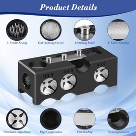 Kalekey 11-in-1 Billiards Pool Cue Tips Shaper, Pool Cue Tips Replacement Kit, Professional Cue Stick Tool, Pool Cue Tips Repair Kit, Billiards Accessories for Replacement and Shaping Cue Tips