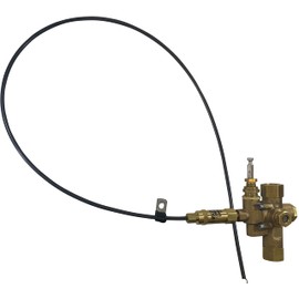 1/2" NPT Combination Pilot, Unloader, Check Valve plus Throttle Control Cable for 6.5HP Gas air Compressors and Below (125-150 PSI, 36" Throttle Control Cable & Unloader Valve)