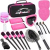 AUTODECO Windshield Cleaner Tool, 17Pcs Car Interior Detailing Kit, Detailing