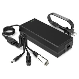 Cargador eléctrico de bicicleta eléctrica de 54,6 V 2 A. 3 enchufes para cargador de batería de 48 V DC5.5 x 2.5 y 3 pines y 12 mm cargador de relpacement de 3 clavijas. Ebike Scooter F1.F2.F5.