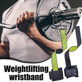 Weight Lifting Wrist Wraps - Adjustable Heavy Duty Lifting Straps | Fitness Equipment And Accessories for Pull Training Deadlift Competition Press