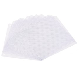 sourcing map 120 mm Computer Fan Filter Grille PVC Mesh Dustproof Housing Cover for Computer, White Pack of 12