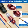 Anglekai Wire Stripping Tool for Drill, 4PCS Wire Stripping Cutter