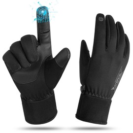 ATERCEL Winter Gloves - Waterproof Thermal Cycling Gloves for Men and Women for Cold Weather Running, Driving, Hiking, Skiing, Dog Walking, and Outdoor Work