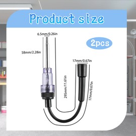 2-Piece Set Spark Plug Tester, Ignition Spark Tester, Engine Diagnostic Tool for Automotive, Lawnmower, and Small Engines (Includes Spark Plug Gap Tool)