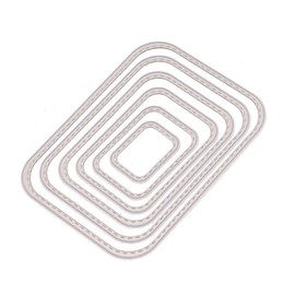 MSCHEFAY - Troqueles de corte de marco 3D para hacer tarjetas, troqueles de metal, álbumes de recortes, manualidades, papel, manualidades, grabado, para fiestas, bodas, decoración de álbumes (6
