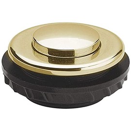 Grothe Round Door Bell Push Button Sleeve Brass Gold Plated protact 340 Go, 1522154