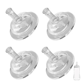 Sippy Straw Nipples for Mam Baby Bottles, Transition Straw Sippy Cup 100% Food Grade Silicone Soft Nipple, 12m+, Pack of 4