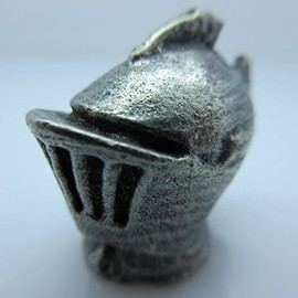 Jig Pro Shop Paracord/Lanyard Bead in Pewter by Marco Magallona (Joust Helmet)