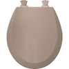 Bemis 500EC 068 Molded Wood Round Toilet Seat with Easy