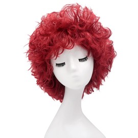 Fujitatsu QB-M130M Afro Wig, Afro Hair, Afro Wig, Perm, Heat Resistant, Cosplay, Wig, Fun, Party Goods, Outfit, Wig Net Included