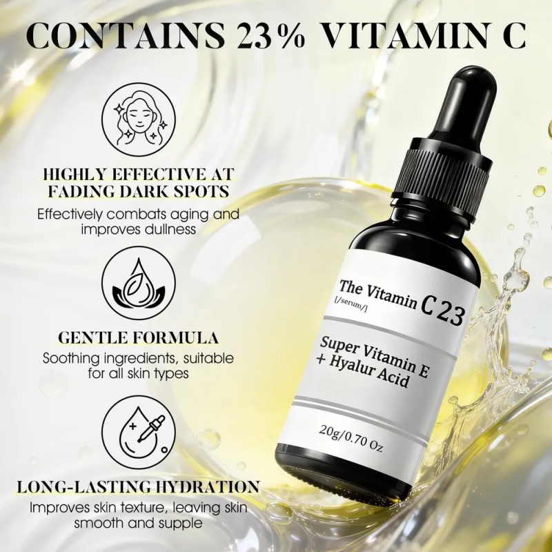 Sérum Facial De Vitamina C 23% Con Vitamina E