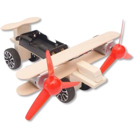 Apricity Craft Kit, Handmade Kit, Enjoyable by Elementary School Students, Japanese Instruction Manual Included (English Language Not Guaranteed), Twin Engine Airplane
