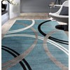 Rugshop Modern Wavy Circles Design Area Rug 7' 10" x