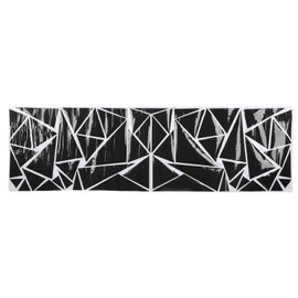 Triangle Car Decoration Stickers Universal 200x60cm DIY Car Body Sticker Fit for SUV Truck Black