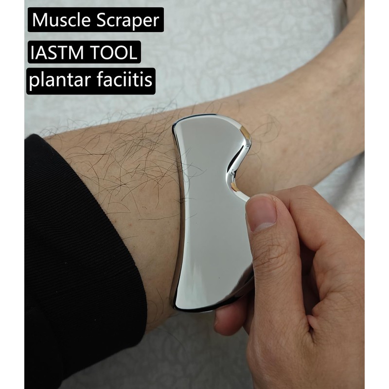 GYX COELE 4 in 1 Stainless Steel Muscle Scraper Tool