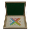 Bandeja De Grafomotricidad Montessori,pizarrón Blanco Verde