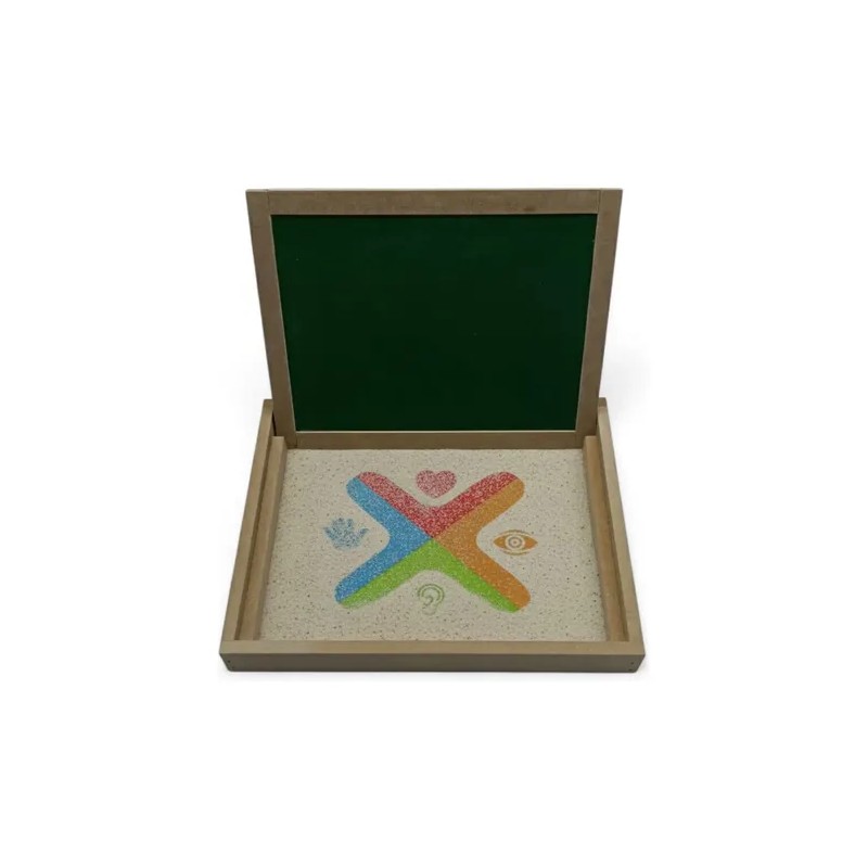 Bandeja De Grafomotricidad Montessori,pizarrón Blanco Verde