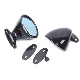 Rearview Mirror 1Pair Black Left & Right Vintage Car Door Side Wing Mirror Adjustable Universal Retro Classic Mirrors