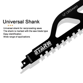 Veumoie Reciprocating Saw Blade Carbide Tungsten Carbide Saw Blade for Cutting Porous Concrete, Fibre Cement, Brick 305mm/12inch