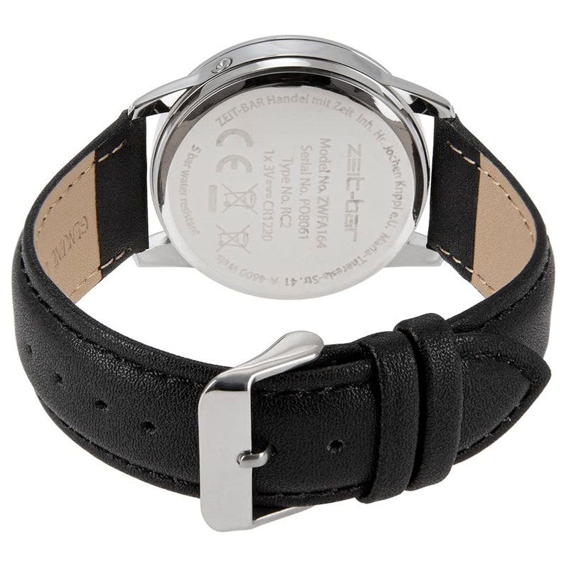 Zeit-Bar Radio-Controlled Watch for Men and Women, Strap.