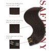 SAFIRENY Clip in Hair Extensions Human Hair, 14inch 140g 7pcs