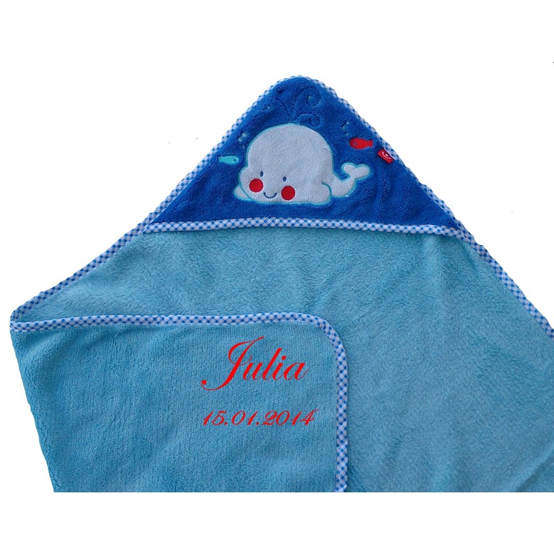 Baby Hooded Towel with Embroidered Name Hooded Towel Bath Towel