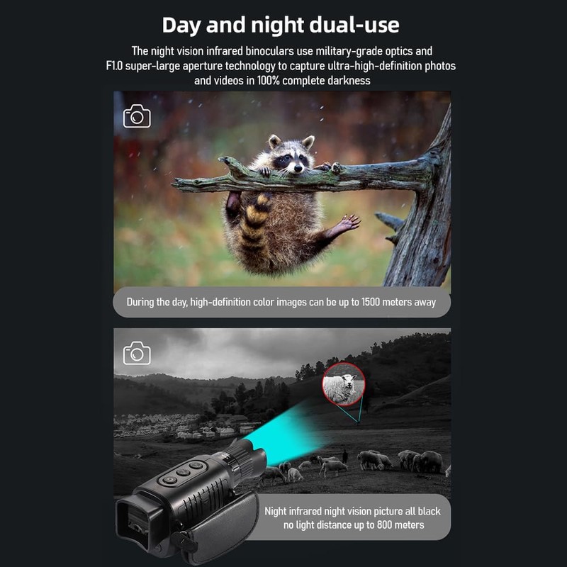 Namolit 2.5K Night Vision Goggles Digital Night Vision Monoculars IP54