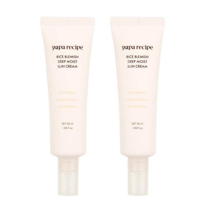 papa recipe Rice Blemish Deep Moist Sun Cream 50ml Double