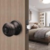 Gobrico Round Ball Style Door Knob Keyless Privacy Bedroom and