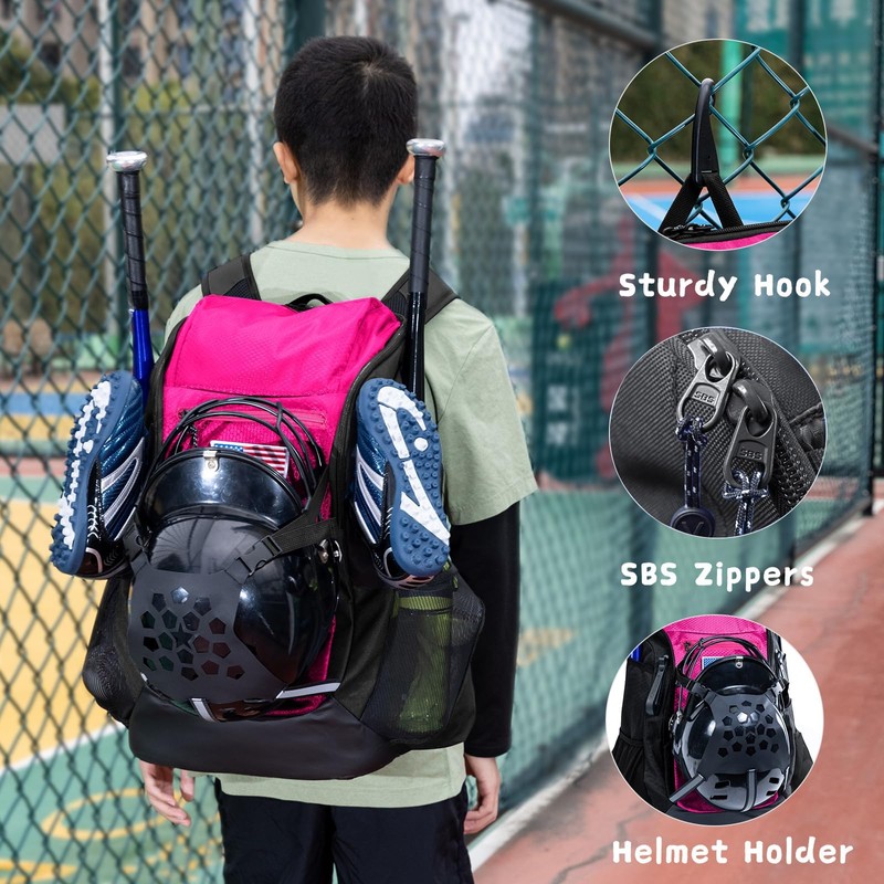 VIGEGARI Baseball Bag Softball Bat Bag - Baseball Backpack Adult