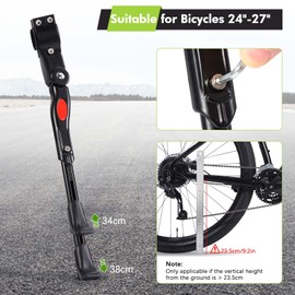 Blendura Unisex Adult Bicycle Stand, Black Bicycle Stand, 24-27 Inch for Mountain Bikes, Trekking Bikes, VTT