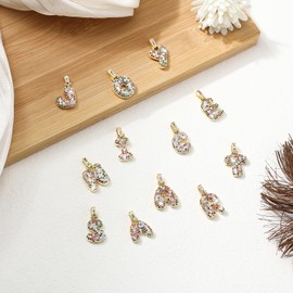 Wingoden Gold Initial Necklaces for Women, 14K Gold Plated, A-Z, Bubble Letter Necklace, Gold, Pendant, Cubic Zirconia, Dainty Gold, Jewelry for Women and Men, Gold, No Gemstone