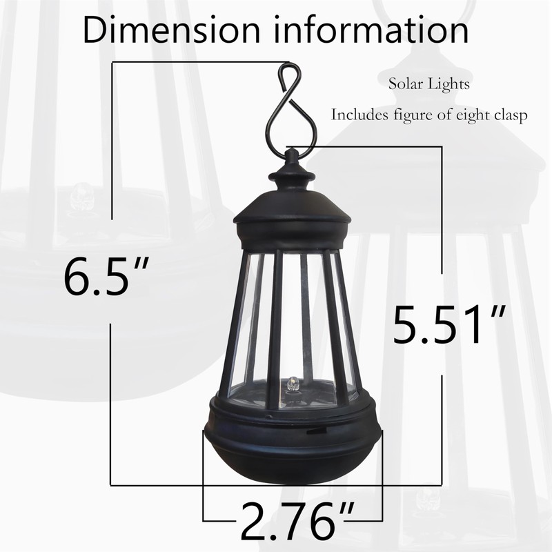 VIOYOUNS 2Pack Mini Solar Lantern Lights Replacement - Garden Decor