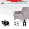 6 inch / 15cm Plastic Furniture Legs, Tchosuz Pack of