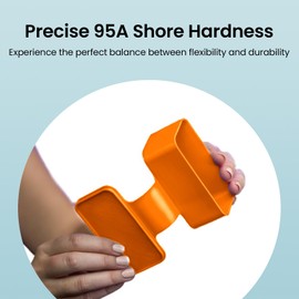 TEQStone TPU Filament 1.75mm New Orange 1Kg Spool 95A Flexible Soft 3D Printer Filament Consistent Diameter +/-0.03mm in Vacuum Package