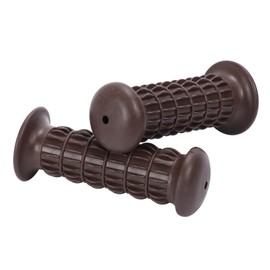 nakira Motorcycle Grip Moped Handle 0.9 inches (22.2 mm) Left and Right Set Rubber G Type (Dark Brown)